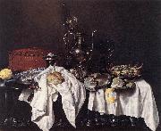 Still-Life with Pie, Silver Ewer and Crab sg